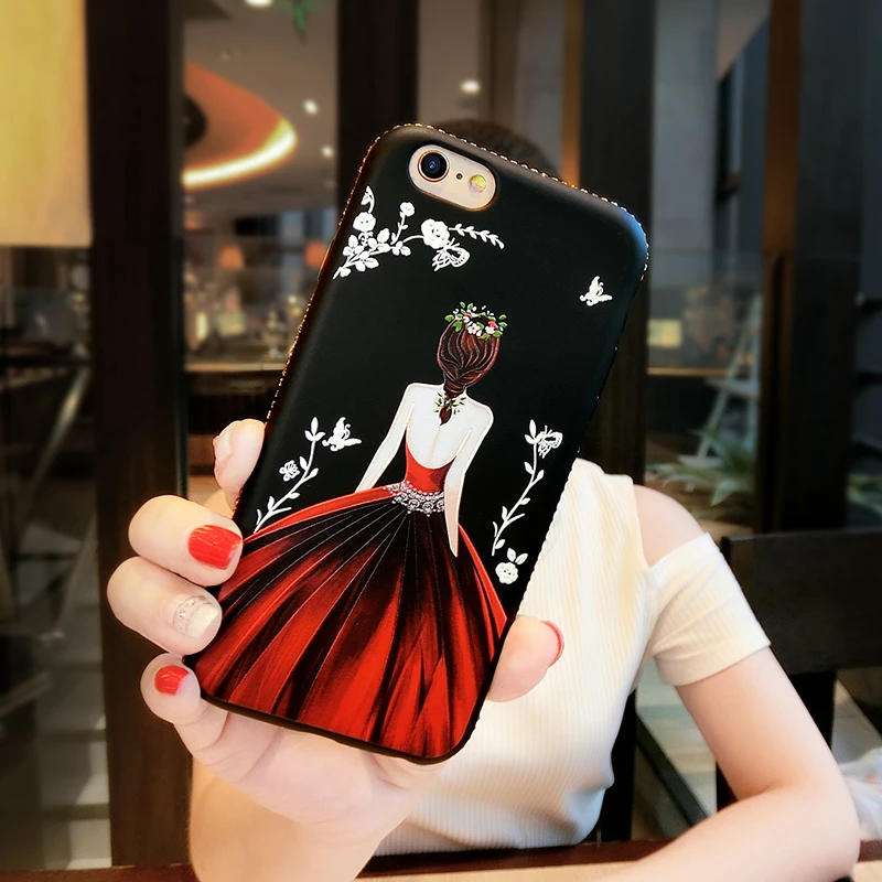 Мягкий силиконовый блестящий чехол со стразами для iphone 7 SE 5 5S 6 6s 8 Plus X экрана