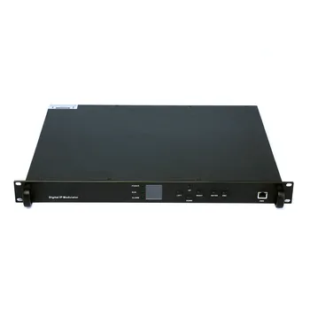 

SKD1806 IP QAM Modulator 4 IP in 4 RF DVB-T 12 frequency point output, TS Stream multiplexing,1U Chassis, NMS, Modularization
