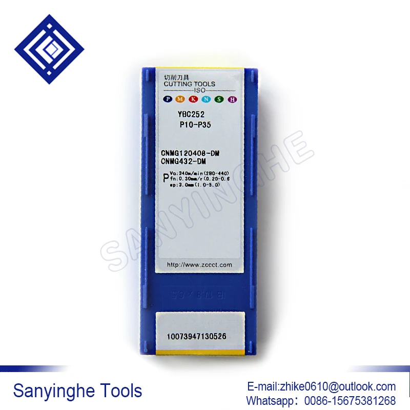 

10pcs/lots CNMG120404-DM / CNMG120408-DM YBC252 cnc carbide turning inserts