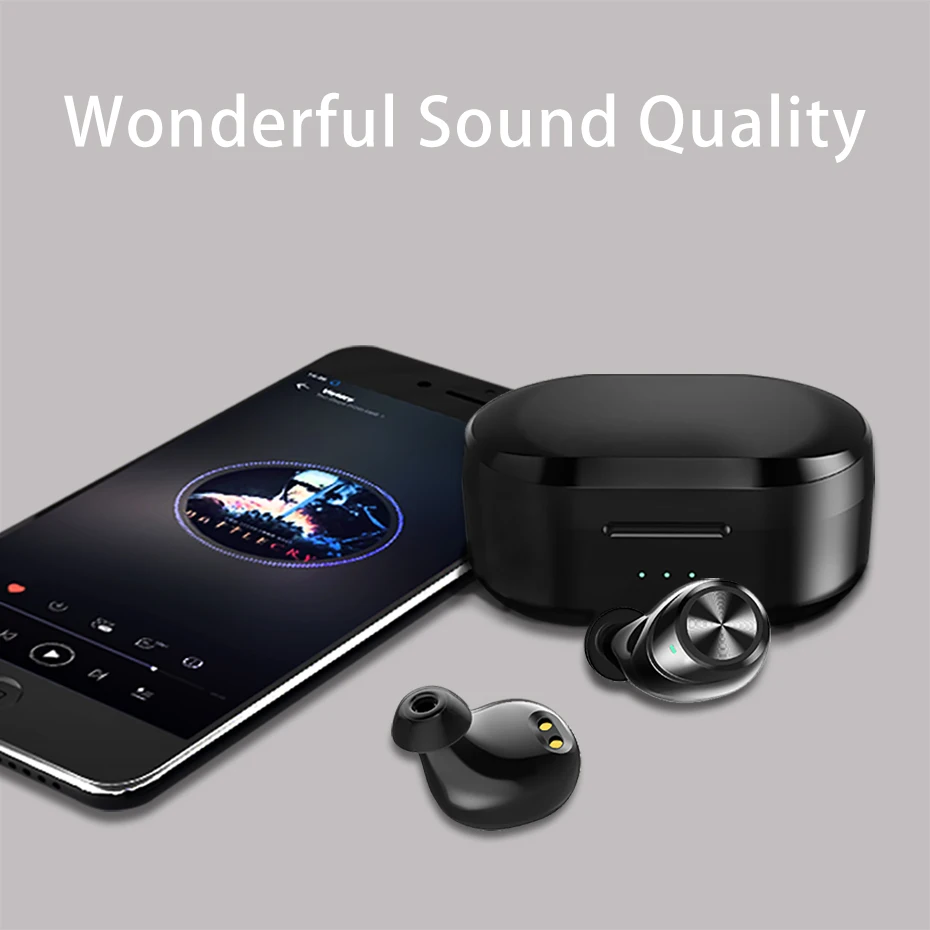 TWS X20 Bluetooth наушники с микрофоном настоящие беспроводные наушники стерео музыкальные гарнитуры водонепроницаемые с зарядным устройством для samsung iPhone