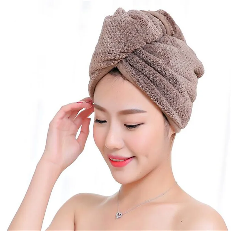 1PC/Lot New Brand Quick Dry Hair Towel Water absorption Dry hair Cap