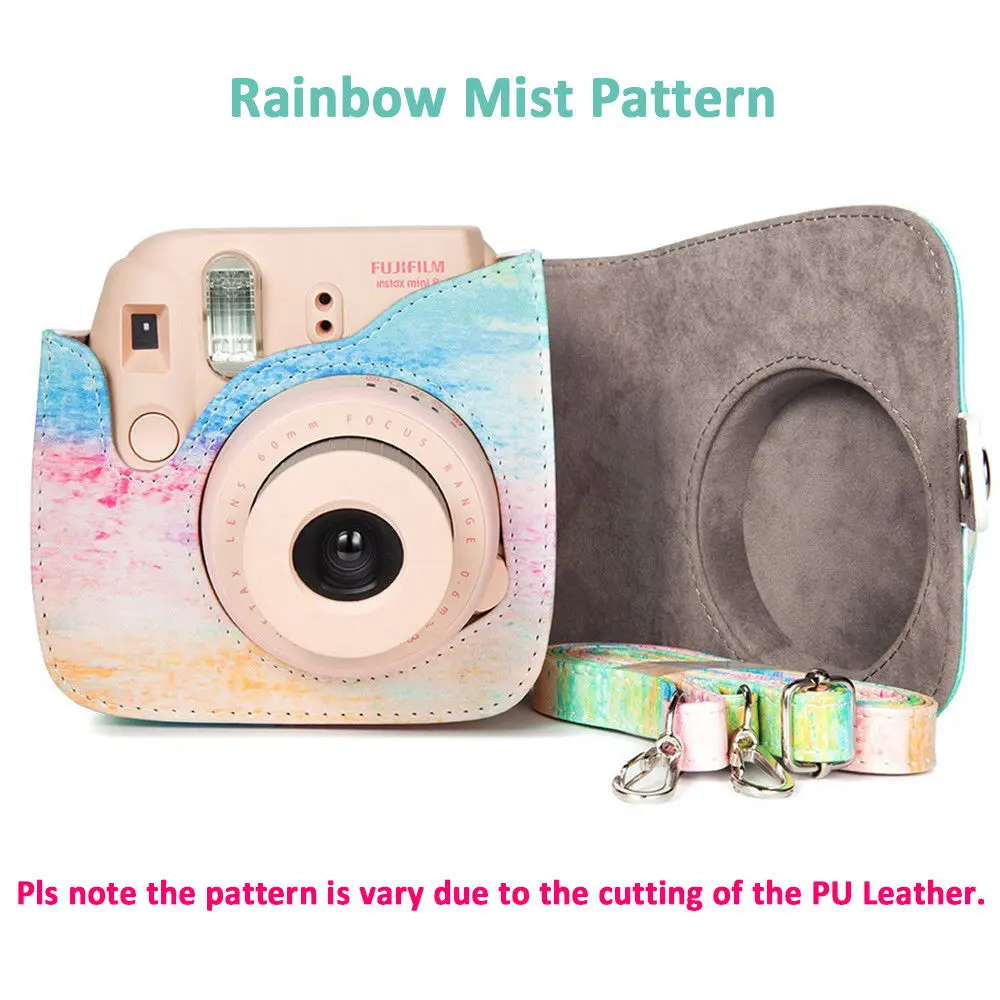 Чехол для Камеры моментальной печати Fujifilm Instax Mini 8 9 чехол из искусственной кожи