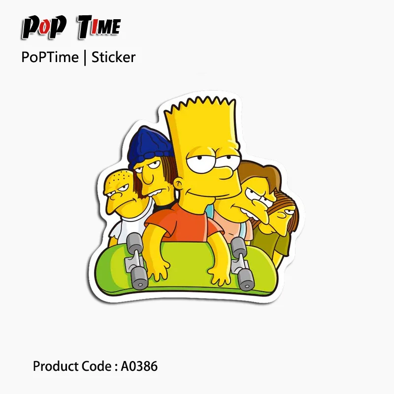 

A0386 The Simpsons brand stickers for Home diary decor on laptop decal fridge skateboard doodle toy Scrapbook Gifts Monuments