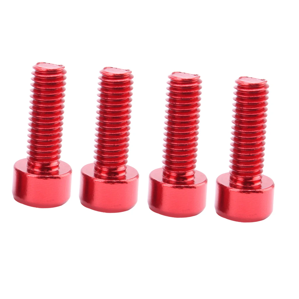 4Pcs Water Bottle Cage Screws Aluminum Alloy Bike Holder Screws Cycling Bicycle Cage Bolts Accessories 