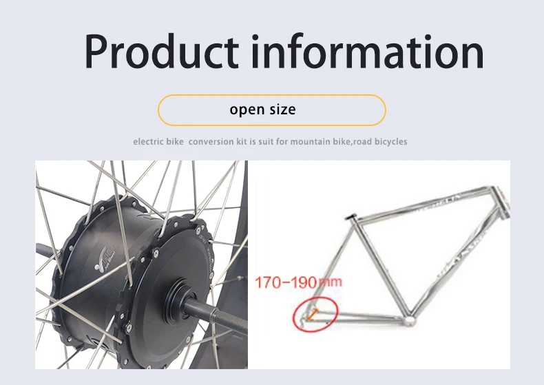 Top 4.0 Fatbike Motor 48V 1000W Brushless Hub Motor Both Suit V brake Disc brake Waterproof Wire High Speed Rear E-bike Motor Wheel 2