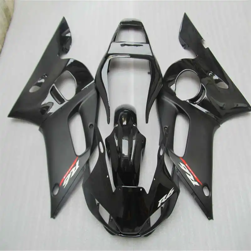 Полностью черный YZF600 R6 98 02 комплект корпуса для Yzf 1998 2002 Обтекатели 99 00 01 1999 2000 2001