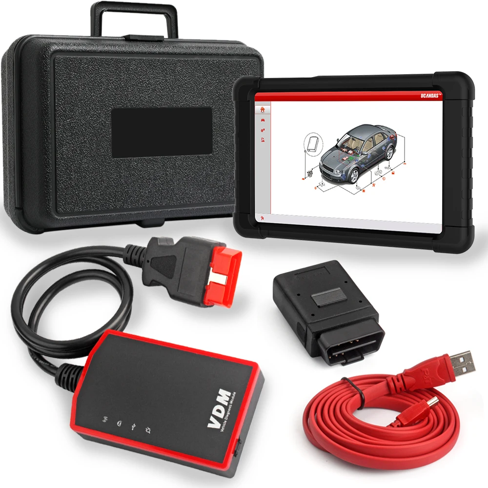 

UCANDAS VDM V3.9 Full System Professional OBDII Automotive Scanner ECU ABS SRS SAS Oil Reset Multi-Language OBD2 Diagnostic Tool