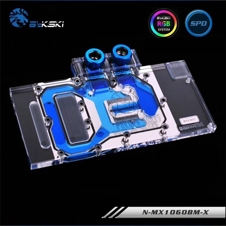 BYKSKI Full Cover waterblock для Maxsun GTX1060 Big Mac 3g 6G/PALIT GEFORCE GTX 1060 6 GB. П/П: N MX1060BM