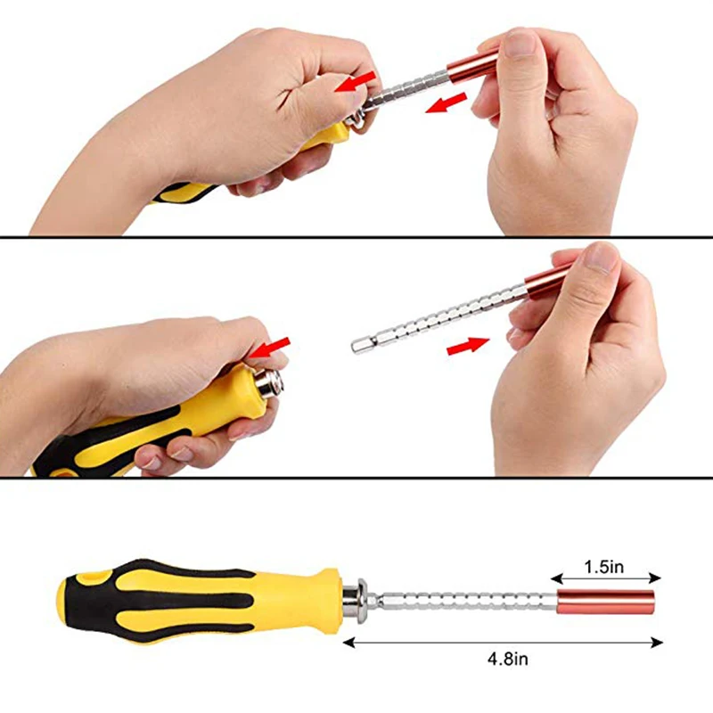 QUK гнездо Набор отверток многофункциональный магнитный драйвер прецизионная устанавливает бит 70 в 1 Набор инструментов для ремонта вручную инструмент бытовой