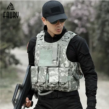 

Men's Tactical Vest Hunting Military Airsoft Camouflage Military Uniform Combat Vest Colete Tatico Army Clothing US Navy Seal