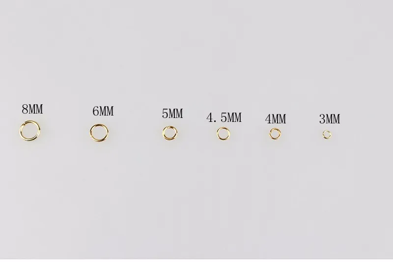 3-8mm 200Pcs/lot Fashion Jewelry Findings Accessories Iron Jump Rings For DIY Jewelry Accessories Free Shipping