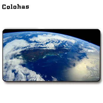 

Colohas 2017 Beautiful Earth Pattern Rubber + Cloth Gamer Mouse Mat Big Size Unique Gaming Mouse Pad for Keyboard PC Computer