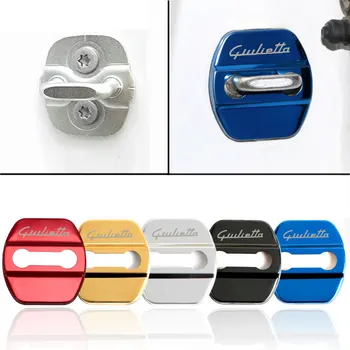 

Auto Door Lock Protection Covers Accessories Car Styling Case For Alfa Romeo Giulietta Stelvio Emblems Buckle Car-Styling