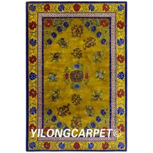 YILONG 6'x9' Ручная работа; вязаное; шерстяное Цветочные ковры Непал ручной роскошный коврик(N03 6x9
