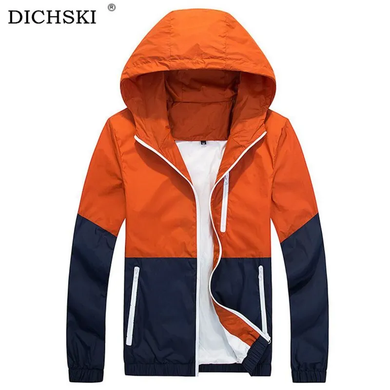 

DICHSKI Men Quick Dry Hiking Jackets 2019 New Waterproof Sun-Protective Outdoor Sports Coats Skin Male Female Windbreaker XXXL