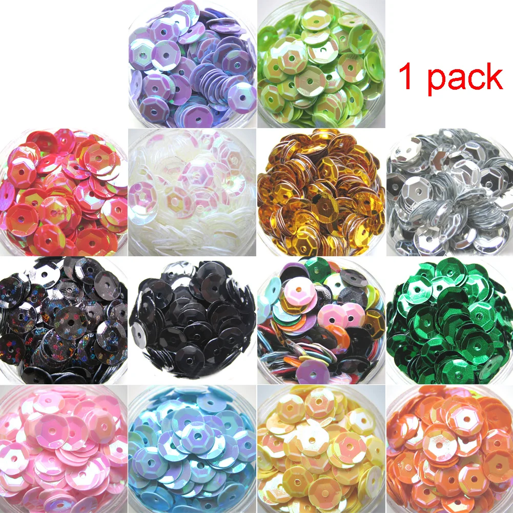 

400pcs 6mm Muti-Color Embellishment DIY Sequin Shinny With Hole Round Handmade Clothing Accessories Craft Sewing