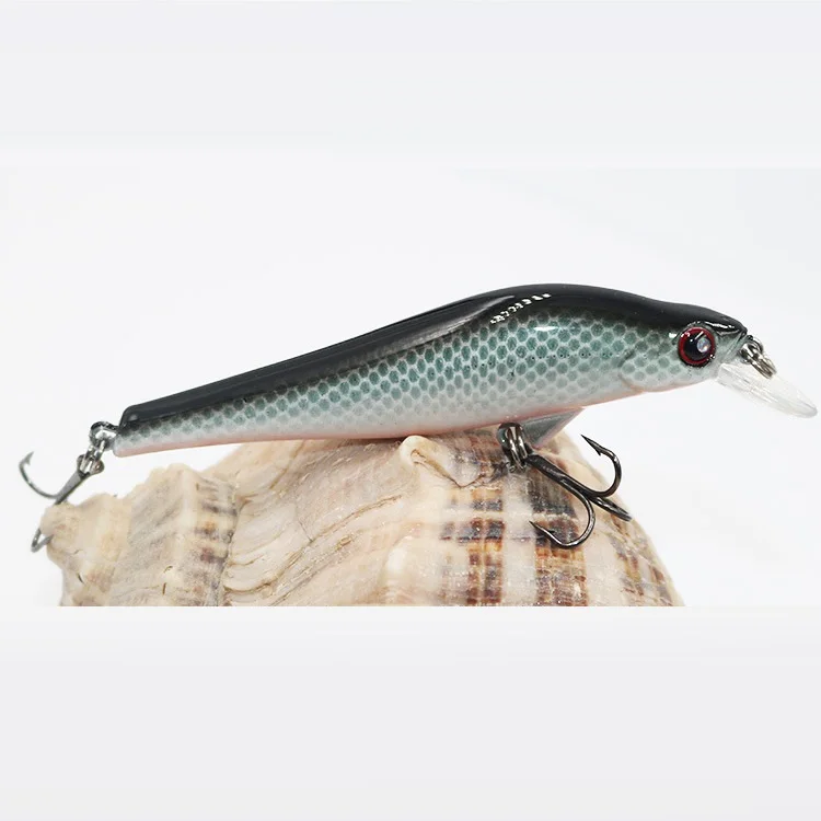 Minnow Hard Bait 95mm/11g Fishing Lures Sinking with Trebke Hooks Swimbait Hard Lure for Carp Fishing D Contact Fishing Minnow
