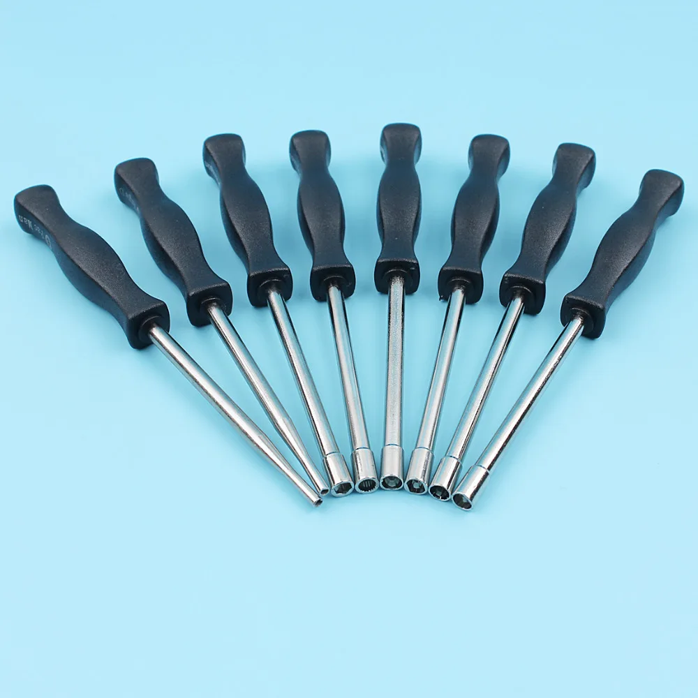 Set Di 12 Utensili Per La Regolazione Del Carburatore Con Cacciaviti A Cerchio Per Piccoli Motori A 2 Tempi Per Motosega Husqvarna | Leroy Merlin - Foto 9