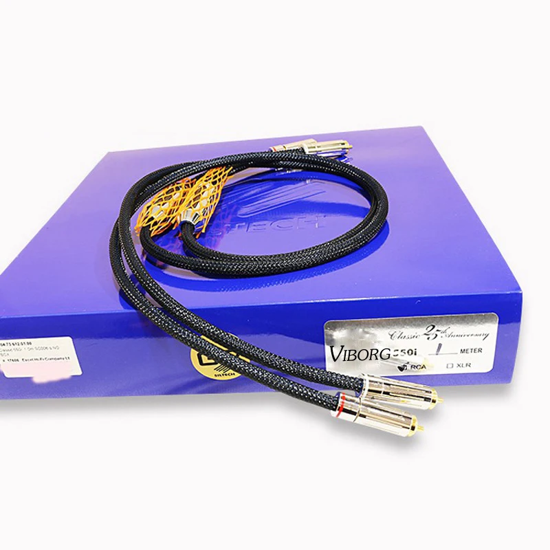 

Free shipping 25th Classic Anniverary 550i audio RCA interconnect cable with Gold plated RCA connector