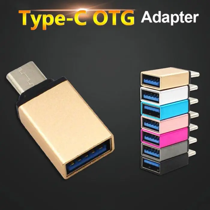 Мини-usb 3,1 type-C кабель адаптер для USB 3,0 алюминиевый сплав OTG конвертер для всех тип-c мобильных телефонов планшетных ПК Macbook JLRJ88