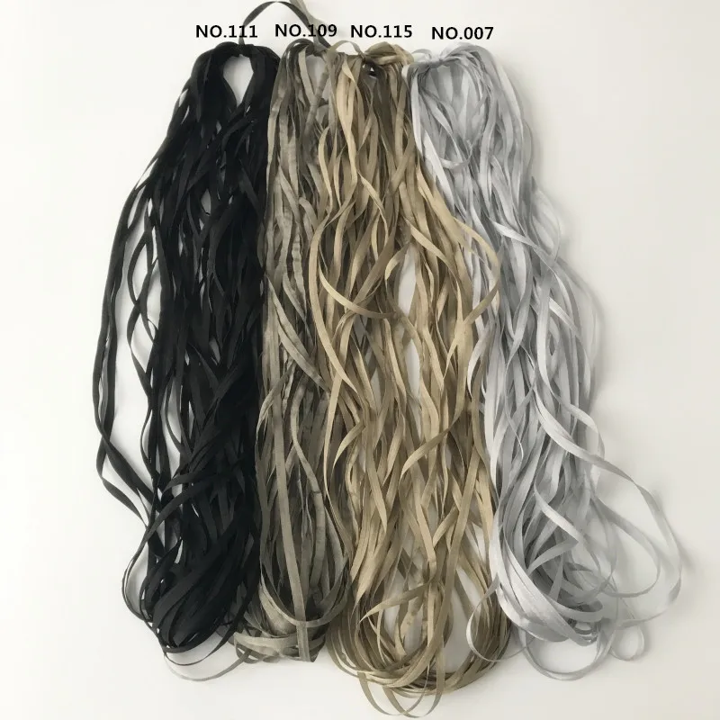 

4mm 10mts to 50mts/roll 100% pure silk ribbon solid color for embroidery designs,soft hand feel,free shipping