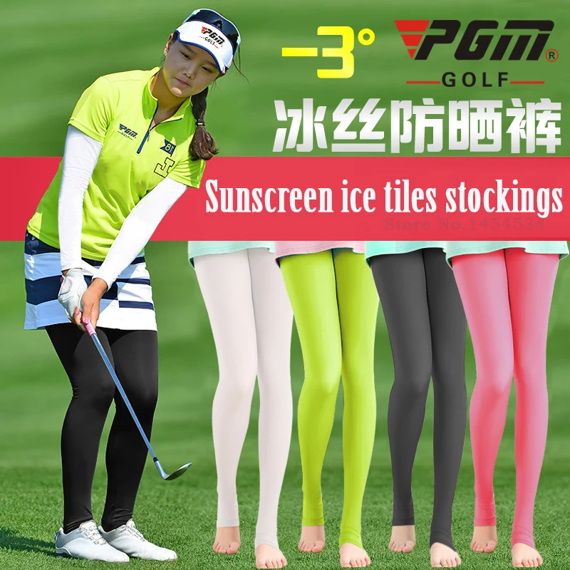 

8Color Compression Elasticity Lady Sunscreen Stockings Tight Outdoor Anti-UV Ice Leggings Bottom Socks Foot Skirt Socks Dry Fit