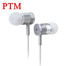 PTM X6 3.5mm In ear Stereo Earphone Metal Bass Hifi Earbuds Head phone auriculares for Samsung iPhone xiaomi Phone MP3
