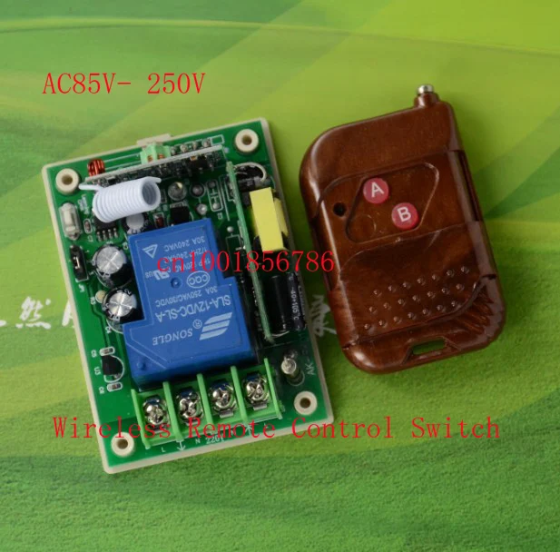 

110V RF Wireless Remote ControlSwitch AC85V-280V Full3000W Receiver Transmitter Big wiring terminal Stable Secure multifunction