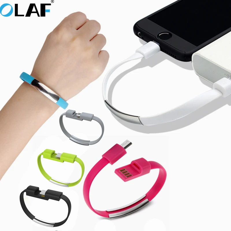 أولاف سوار المصغّر usb كابل Snyc بيانات الشحن USB نوع C كابل لسامسونج Xiaomi هواوي iphone الهاتف المحمول شاحن الحبل