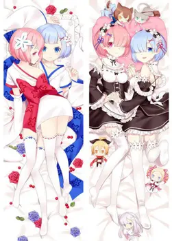 

Re:Zero Dakimakura Ram & Rem Anime Girl Hugging Body Pillow Cases Cover 59"