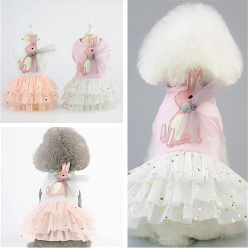

Pet Dog Cotton Spring summer Pet Clothes, Dog Dress Xs-xl Sizes,fashion New Baby Rabbit Skirts
