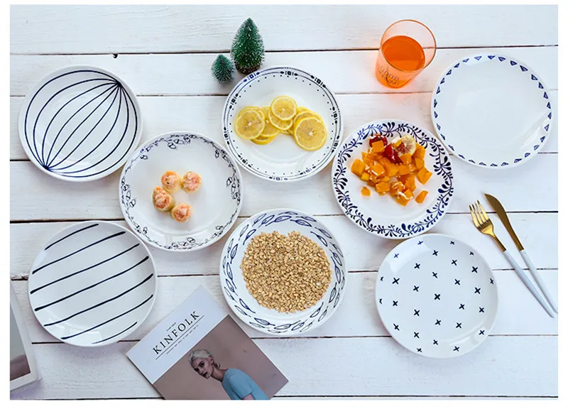 Minimalist Dinner Ceramic Plate Unique Dinnerware Set10