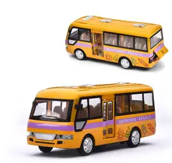 Микроавтобус модель 1:32 сплава задерживаете модель автобуса литой металлический игрушечных автомобилей детские развивающие игрушки звук