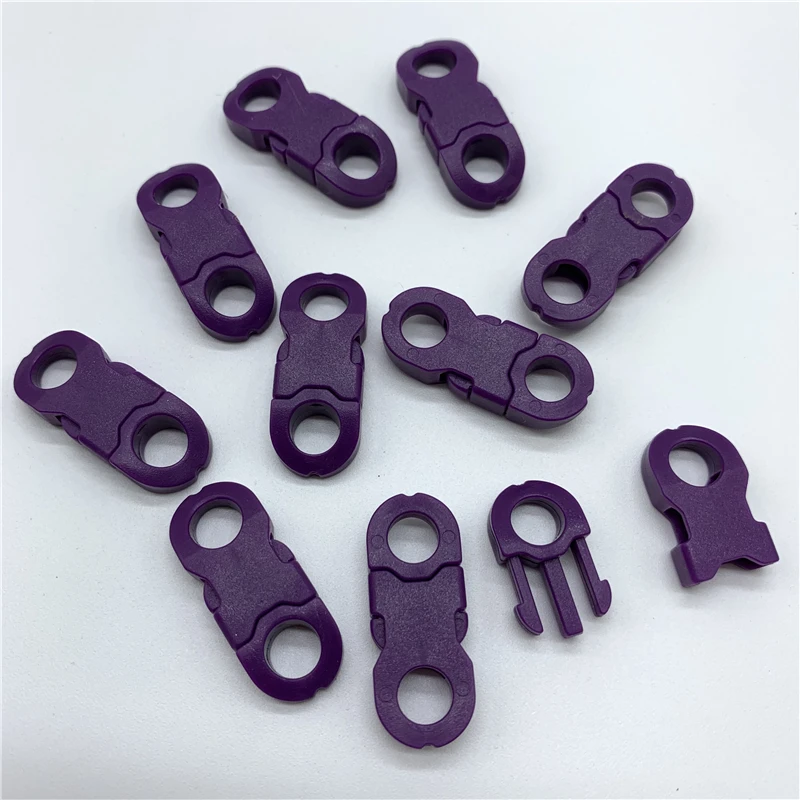 8mm Side Release Buckle Curved Parachute 550 Paracord Bracelet DIY Dog Collar Strap Webbing Outdoor Camp 10Pcs plastic side release buckle side release buckle