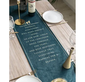

Nordic Modern Minimalist INS Table Runner Fashion Home Desktop Decoration Table Runner Creative Personality Long Table Flag Q389