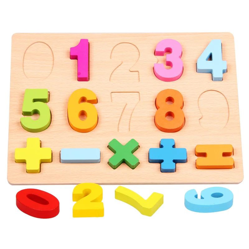 MOTOHOOD Intelligence Educational Toys For Children Enlighten English Digital Learning Puzzle Wooden Toys For Kids Birthday Gift (2)