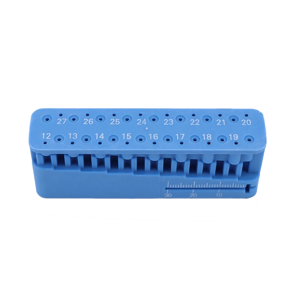 1 шт. пластиковый стоматологический мини эндо измерительный автоклавный эндодонтический блок напильники стоматологический инструмент линейка синий универсальный 88*20*34 мм