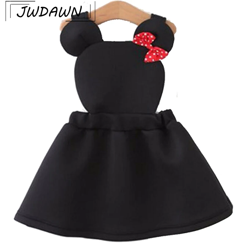 Платья для девочек; коллекция года; сезон осень; Лидер продаж; милые платья с воздушным слоем и ремнем; хлопковые детские платья с Минни; одежда принцессы для подростков