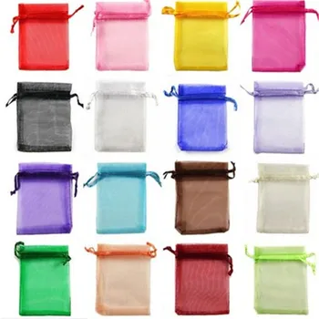 

5pcs Organza Bag Large Size 30x40cm Storage Soft Storage Wedding Pouches Jewelry Gift Nice Dust-proof Many Color Cute Package