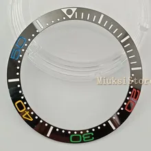 Lunette en céramique noire et colorée pour hommes/femmes, 38mm, nouvelle collection, haute qualité, mécanique, cadran