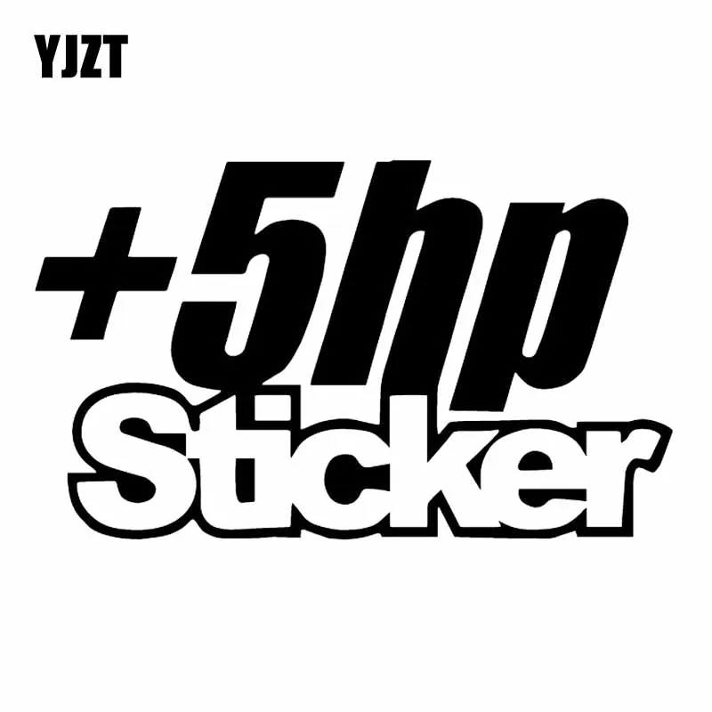 Adesivo de vinil para caminhão jdm, adesivo engraçado na cor preta/prateada, com 5 hp