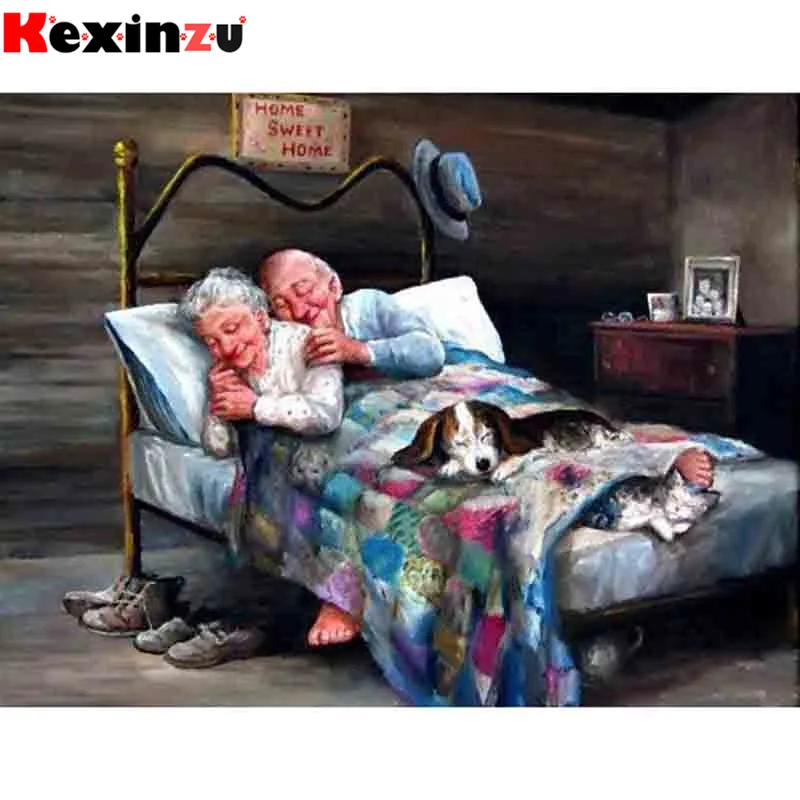 

kexinzu Full Square/Round 5D Diy Diamond Painting Cross Stitch "Cartoon Love" Diamond 3D Embroidery Mosaic Home Decor Gift K033