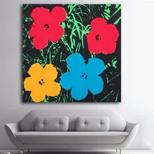 Huge FLOWERS by Andy Warhol pop art print Wall Painting picture Home abstract font b Decorative