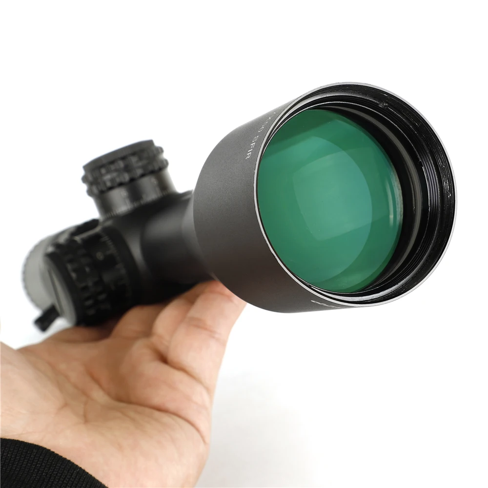 Gravado em Vidro Bloqueio de Redefinição da Torre Ohhunt Sfir Mira Telescópica Mil Dot Retículo Paralaxe Lateral Vistas Ópticas Táticas Escopo lr 4.5-27x50 9 Dot Retículo Gravado em Vidro Paralaxe Lateral