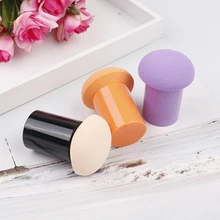 1 шт Мягкая пуховка для нанесения основы под макияж Косметическая Губка Кисть Т-образная пудра гладкое лицо косметический инструмент для макияжа ручка случайный цвет