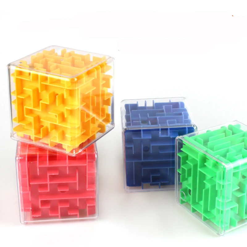 3D Speed Cube Maze Magic Cube Puzzle Toy Case Box Fun ...