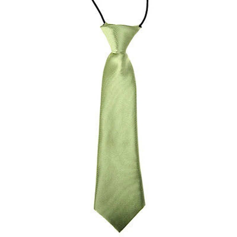 Детские галстуки на шею для маленьких мальчиков, классические, 26, одноцветные, регулируемые, эластичные, Детские аксессуары gai - Цвет: AG