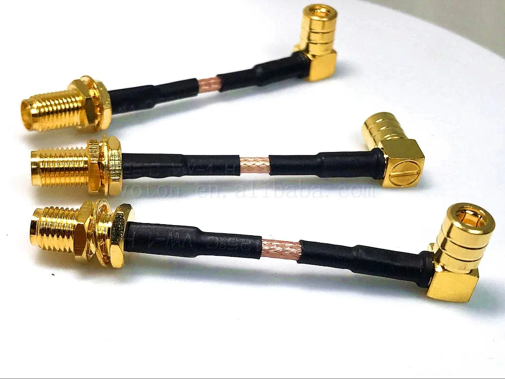SMA female BH to SMB female right angle with RG316 cable1