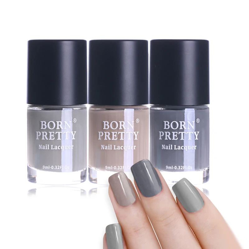 

9ml BORN PRETTY Nail Polish Set Long-lasting Nail Lacquer Varnish Polish Gray Series or Pumpkin Series