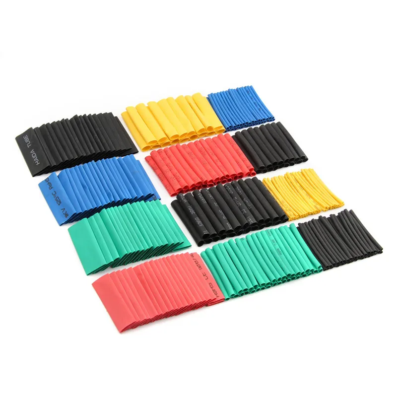 

530Pcs/set Heat Shrink Tubing Insulation Shrinkable Tube Assortment Electronic Polyolefin Ratio 2:1 Wrap Wire Cable Sleeve Kit